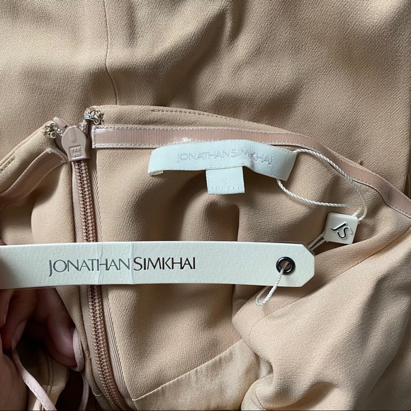 Jonathan Simkhai FW 2016 Nude Fringe Strapless Dress - Picture 7 of 9